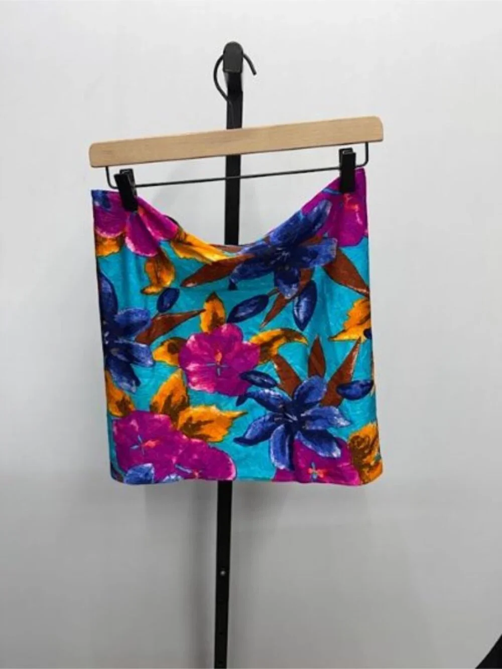 Baja Blue Vintage Swim Wrap Skirt